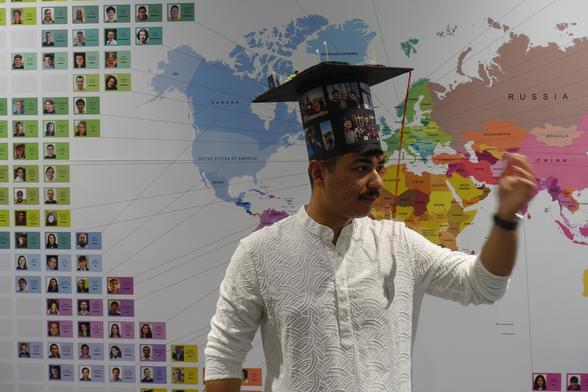 Neelanchal Joshi in his doctoral hat