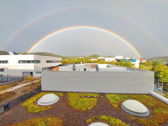 double rainbow above the MPS